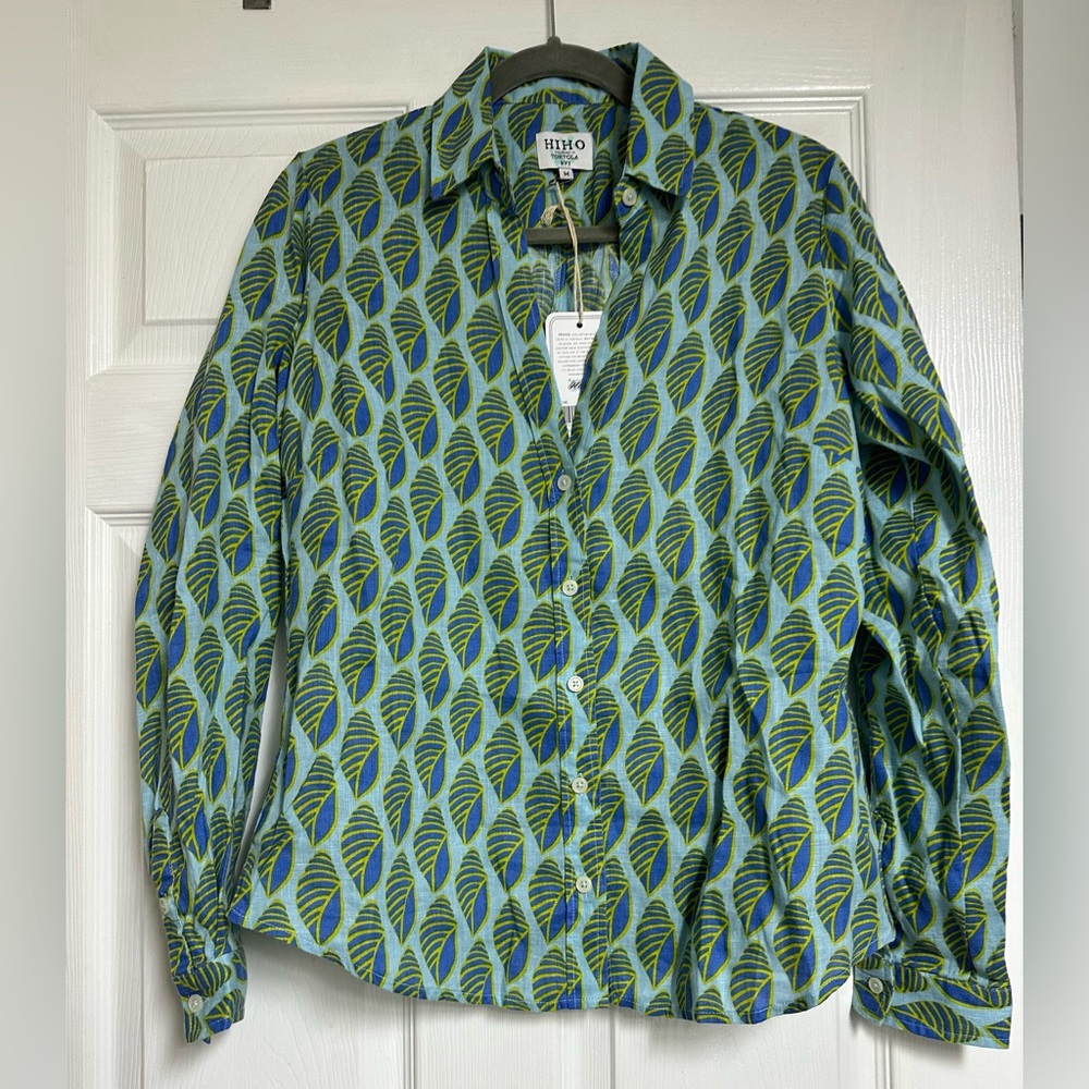 Hiho twig linen shirt medium